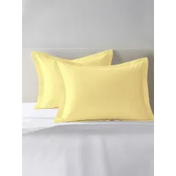 Pizuna Mellow Yellow Cotton Pillow Covers - Set of 2-picture-7