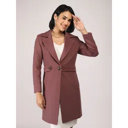 plagg Wool Solid Coat For Women-picture-17