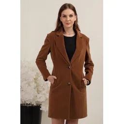 plagg Wool Solid Coat For Women image 1