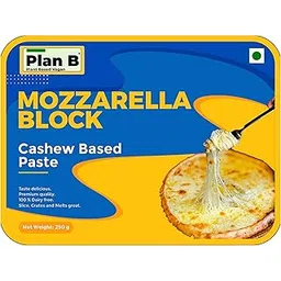 Plan B Plant-Based Mozzarella Cheese Block 250g – Vegan, Dairy-Free, Lactose-Free – Melts Perfectly – Ideal for Pizza, Pasta, and Baking – Made with Cashews-picture-17