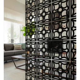 planet decor Static Lawley (Set Of 10) Black Colour Acrylic Hanging Room Divider-picture-40