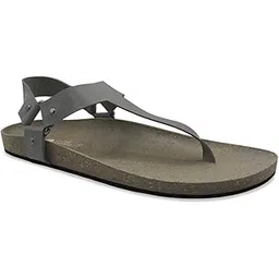 planet paaduks Kumo grey waterproof cork sandals for men |Slip On | Everday Comfort Sandals | Stylish & Fashionable-picture-35