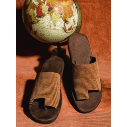 planet paaduks Paaduks Men Iru Cloak Corduroy Brown Slides-picture-14