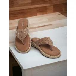 PLANET WALK Women Embellished T-Strap Flats-picture-16