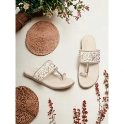 PLANET WALK Women Party One Toe Flats-picture-17