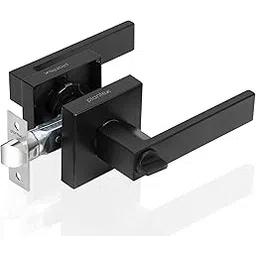 Plantex New Age Bathroom Door Locks/Key-Less Door Lock Set for Bedroom/Balcony/Office/Storeroom - Reversible Design (Black Finish, 30mm to 50mm Door Range)-image-20