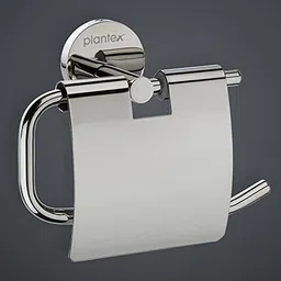 plantex Oreo 304 Grade SS Toilet Paper/Tissue Roll Holder for Bathroom/Kitchen (Chrome) Stainless Steel Toilet Paper Holder image 5