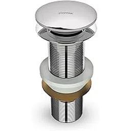 Plantex Pure Brass Waste Coupling for Kitchen Sink/5 inch Drain Out let System Full Thread Pop up Coupling for Wash Basin - Pack of 1 (Chrome)-picture-14