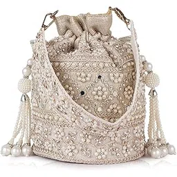 planx Velvet SilK Stylish Embroidery Unique Design Trendy Traditional Ethnic Wedding Party Handheld Potli For Women-picture-15