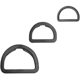 Plastic Black D-Ring Buckles, Quality Loop for Belts, Shoulder Bags, Clothes, Dog Leashes, Backpacks, Purse Straps, Craft, Street Style (1 Inch, Set of 50)-picture-52