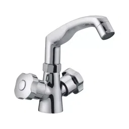 PLATO VALURA Series Centre Hole Basin Mixer Deck Mount Silver, V-010 LT-picture-20