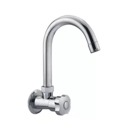 PLATO VALURA Series Sink Cock Pipe Spout Wall Mount Silver, V-009 LT-picture-36