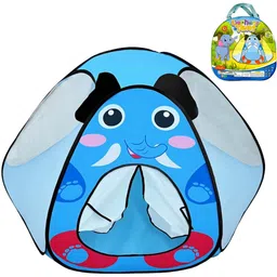 play hard Popup City Camping Play Tent for Kids Blue Elephant Foldable Tent House Tent - For Boys & Girls-picture-27