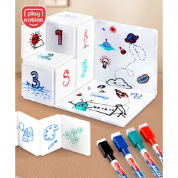 Play Nation Doodle Magnetic Tiles Set White - 20 pieces-picture-28
