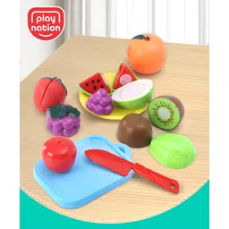 play nation Playnation Fruit Cutting Play Set of 17 Pieces - Multicolor-picture-21