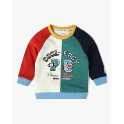 playday Boys Colourblock Regular Fit Crew-Neck Sweatshirt-picture-18