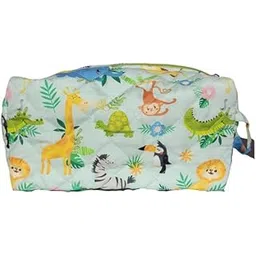 playful plunge Multipurpose Travel Organizer | All-in-One Compact Durable, Lightweight, Waterproof, Bag | Travel Friendly Pouch | Ideal for Stationary, Diaper, Medicines (Jungle Safari Print)-picture-14