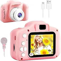 Playpulse (2 Years Warranty) Children’s HD Camera – 13MP Dual Lens Video & Selfie Toy Cam with Filters & Games for Boys & Girls Ages 4–15 (Pink)-image-1