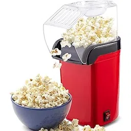 Playpulse® Hot Air Popcorn Popper Machine, 1200W Electric Popcorn Maker with Measuring Cup – Oil-Free, Healthy Snacks for Kids & Adults – Great for Home, Parties, and Movie Nights (2 YEARS WARRANTY)-image-3