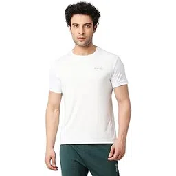 Men Adult Training Tee - Round Neck Half Sleeve Regular Fit DRIVENT, Lightweight Breathable Activewear for Gym Running Workout Yoga All Season-image-10