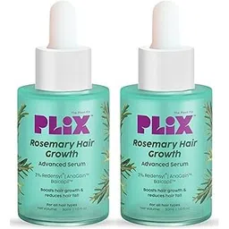 Plix Rosemary Hair Growth Advanced Serum, 3% Redensyl, AnaGain, Baicapil, Boosts Hair Growth, Reduces Hair Fall, All Hair Types, 30ml, Pack of 2-picture-16
