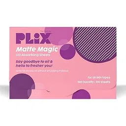 PLIX - THE PLANT FIX Oil Absorbing Sheets for Face with Natural Absorbents | Instant Oil Control | Gentle on Skin & Makeup-Friendly | Travel-Friendly Blotting Paper | Pack of 100 Sheets-picture-31