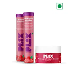 PLIX THE PLANT FIX Set Of 2 Collagen Builder Tablets - 15 Tablets Each & Night Cream - 50g-picture-20
