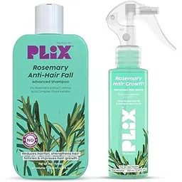 PLIX - THE PLANT FIX Rosemary Anti Hairfall Duo for Hair Growth | Shampoo (200ml) + Rosemary Spray (100ml)-picture-39