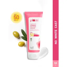 Plum Squalane & Vitamin E SPF 50 PA+++ Dewy-Bright Sunscreen - 50 g-picture-25
