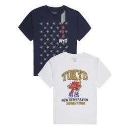 PLUM TREE Boys Graphic Printed Round Neck Cotton T-shirts-picture-19