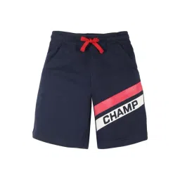 Plum Tree Boys Navy Blue Cotton Printed Shorts-picture-23