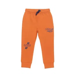 Plum Tree Boys Orange Printed Joggers-picture-14
