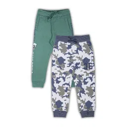 PLUM TREE Boys Pack Of 2 Printed Pure Cotton Joggers-picture-54