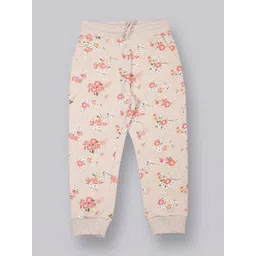 PLUM TREE Girls Floral Printed Pure Cotton Joggers-picture-26