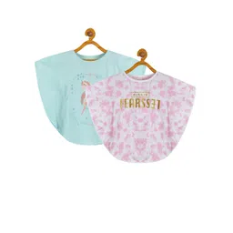 PLUM TREE Girls Pack Of 2 Graphic Printed Pure Cotton Top-picture-41