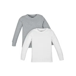 PLUM TREE Girls Pack Of 2 Pure Cotton Ribbed Cotton Thermal Top-picture-16