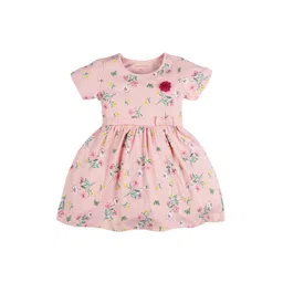 PLUM TREE Girls Pink Floral Dress-picture-24