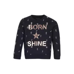 Plum Tree Kids Black & White Cotton Printed Full Sleeves Sweatshirt-picture-18