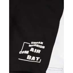 Plum Tree Kids Black Cotton Printed Shorts image 3