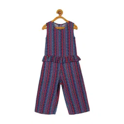 Plum Tree Kids Navy & Red Printed Jumpsuit-picture-45