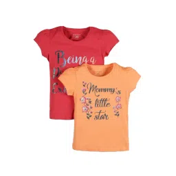 Plum Tree Kids Orange & Red Embellished Tops-picture-39