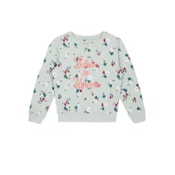 Plum Tree Kids Sage Green Floral Print Full Sleeves Sweatshirt-picture-16