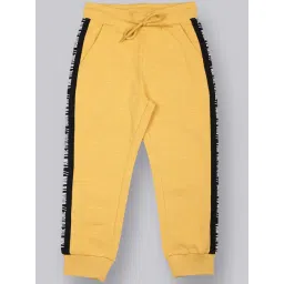 Plum Tree Kids Yellow & Black Cotton Printed Joggers-picture-21