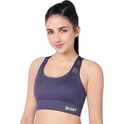 plumbury Full Coverage High Support Racer Back Lightly Padded Sports Bra, Size M to XXL-picture-45