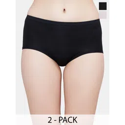 PLUMBURY Pack Of 2 Mid Rise Hipster Briefs-picture-16