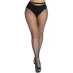 plumbury Pantyhose Fishnet Stockings Free Size Black-picture-32