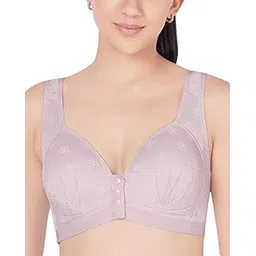 plumbury Women Lightly Padded Front Button Open Maternity|Feeding| Nursing Bra, Grey, Size 36 to 46-picture-43