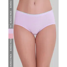 PLUMBURY Women Pack of 2 Cotton Mid-Rise Briefs-picture-42