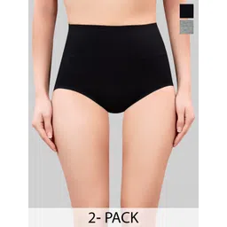 PLUMBURY Women Pack Of 2 High Waist Tummy Shaper-picture-33
