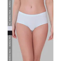 PLUMBURY Women Pack Of 2 Seamless Hipster Briefs-picture-27